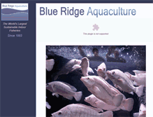 Tablet Screenshot of blueridgeaquaculture.com